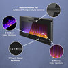 LED Electric Fireplace Insert and Wall Mounted Fireplace, 42"