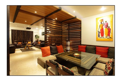 Example of a trendy home design design in Other
