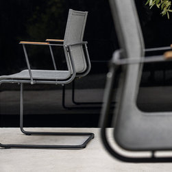 SWAY STACKING CHAIR (STAINLESS STEEL) - Dining Chairs