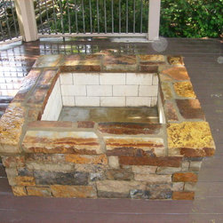 Natural Stone Firepit - Fire Pits