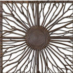 Uttermost - Uttermost 13777 Josiah - 26.88" Square Wooden Wall Art - This decorative wall art features real wooden branches with burnished edges and light gray accents woven onto a wooden frame.