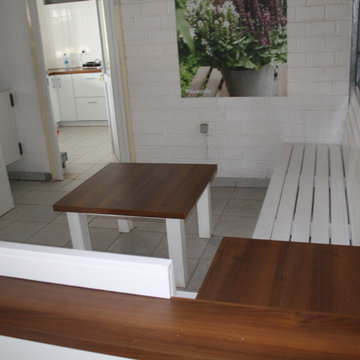 Project Modern Office space (Reception desk and benches)