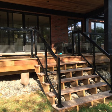 Aluminum and Glass Deck Railings