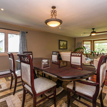 Wood Casement Window in Gorgeous Dining Room