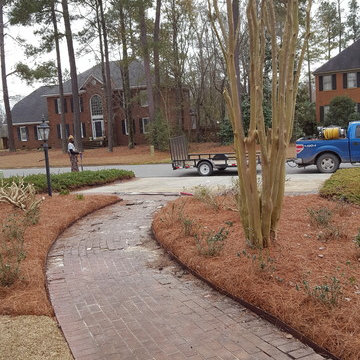 A landscape design and installation job.