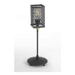 Matrix 4" Table Lamp | Oil Bronze - Table Lamps