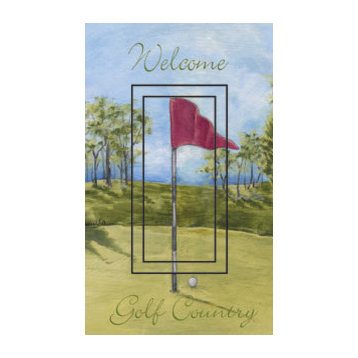 Welcome to Golf Country Single Rocker Peel and Stick Switch Plate Cover: 2 Units