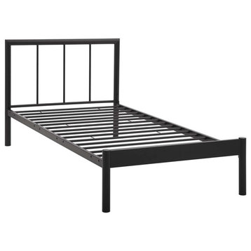 Gwen Twin Bed Frame, Brown