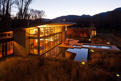 Modern exterior home idea in Other
