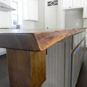 Live Edge Walnut Kitchen Island Countertop