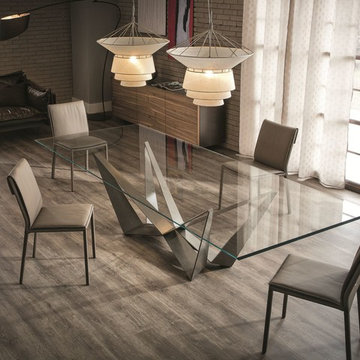 Glass Dining Table Skorpio by Cattelan Italia - $2,475.00