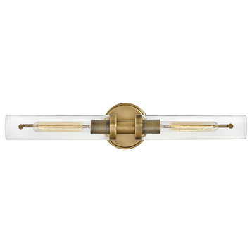 Hinkley Vaughn Two-Light Bath Vanity Heritage Brass