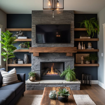 Mantels with Matching Shelves