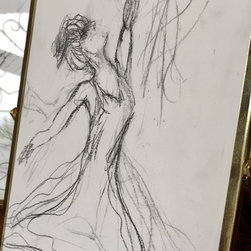 &ldquo;REACHING&rdquo;-3 IN SET OF 4 - Drawings And Illustrations