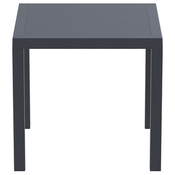 Compamia Ares Square Dining Table, Dark Gray