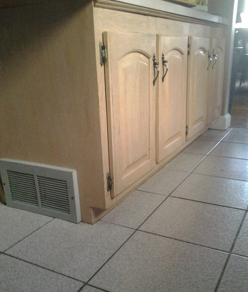 Lifting Kitchen Island to install Pull Outs