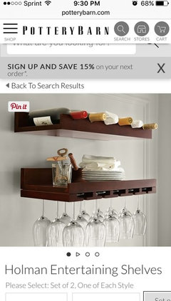 Staggering Wine Glass And Bottle Floating Shelves