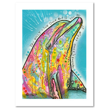 Dean Russo 'Dolphin' Paper Art, 18x24, 18x24