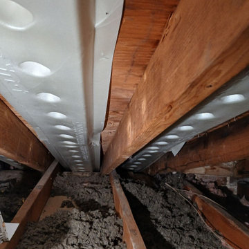 Baffle and Cellulose Insulation Install In Attic