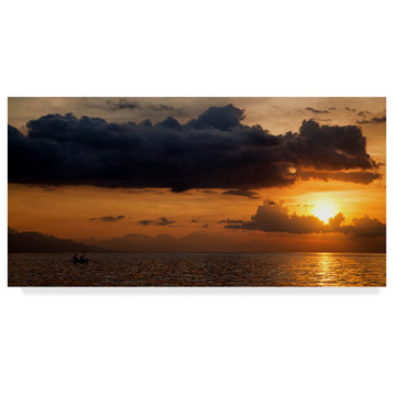 Istv'n Nagy 'Panorama Sunset No 1' Canvas Art, 47"x24"