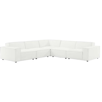 Kendall 5-Piece Sectional Sofa, White