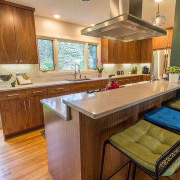 Project 2966-1 Mid-Century Modern Kitchen + Mudroom + Basement Remodel
