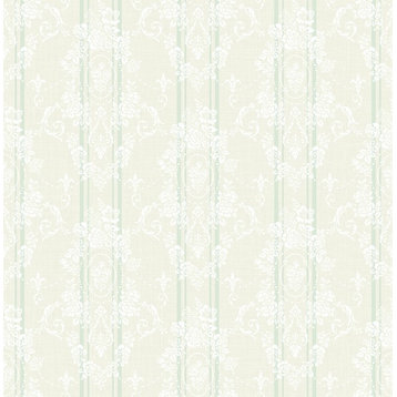 Gated Garden Wallpaper in Soft Green FS50302 from Wallquest