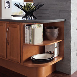 Rounded Island End Shelving - Display And Wall Shelves 