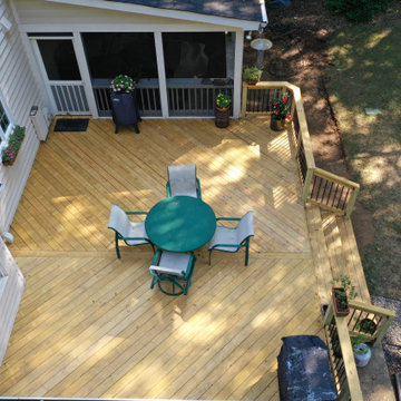 South Charlotte Treated Lumber Deck