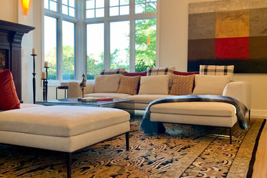Living room - transitional living room idea in San Francisco