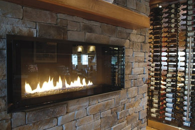 Wine cellar - mid-sized contemporary wine cellar idea in Toronto