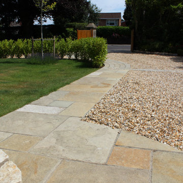 Victorian Front Garden With Long Gravel Drive