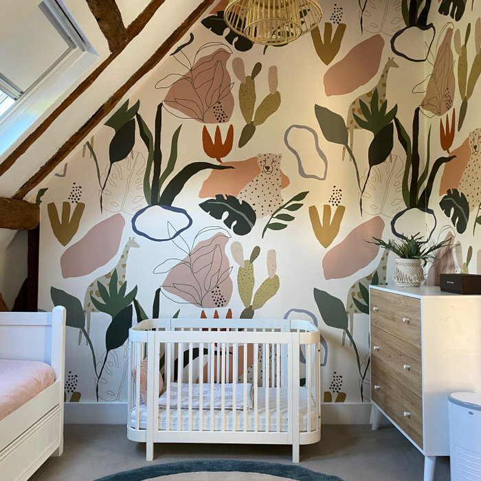 Inspiration for a modern nursery remodel in Kent