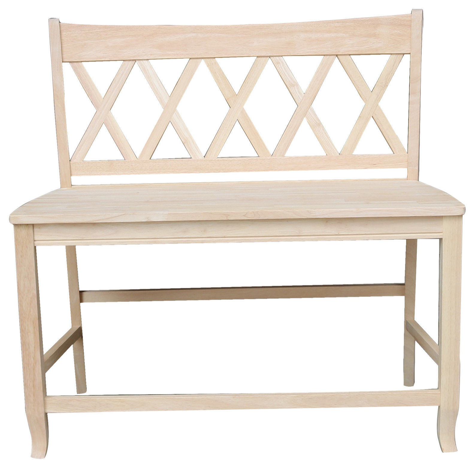 Double X-Back Bench - 24