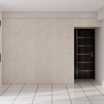 Floral Patterned Wallpaper Bedroom Wall