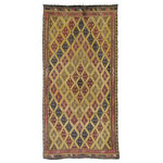 Kilim Studio - Vintage Turkish Jijim Rug, 5'4" x 10'3" - Vintage Turkish jijim rug hand-woven in mid 20th century. This tribal rug is in very good condition. Jijim is a Turkish word for a kilim made using the supplementary weft technique.