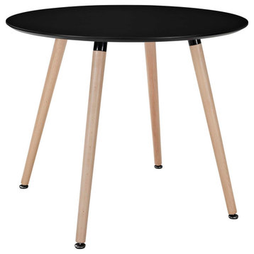 Track Round Dining Table, Black