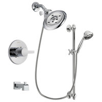 Delta Compel Chrome Tub and Shower Faucet System With Hand Shower DSP0643V