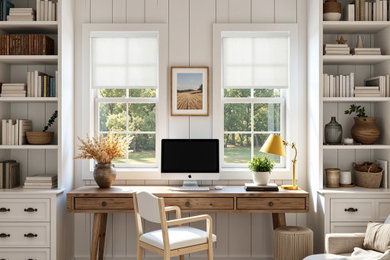 Home office - modern home office idea in Richmond