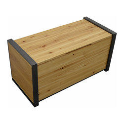 Modern Solid wood and metal toy box - Decorative Boxes