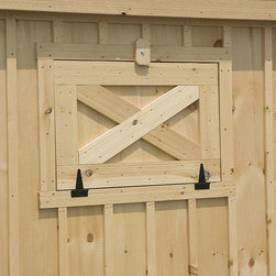 Drop Vent for Horse Barns - Closed - Outdoor Structures