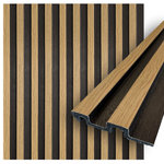 CONCORD WALLCOVERINGS - Waterproof Slat Panel, Pickled Oak, Pack of 6 - Concord Panels Design: Our wall panels offer countless possibilities to creatively design your interior and to set natural accents. In our assortment you will find a variety of wall panels, which are available in a range of wood grain finishes.