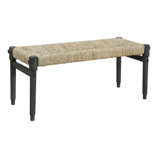 Winchester Bench, Natural Seagrass Seat - Beach Style - Accent And Storage  Benches - by Office Star Products | Houzz