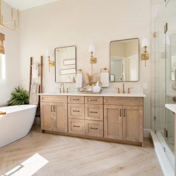 White Oak Master Bathroom