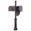 Savannah Curbside Mailboxes and Fresno Double Mount Mailbox Post
