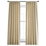 Exclusive Fabrics & Furnishings - French Linen Curtain Single Panel, Walnut Beige, 50"wx84"l - The classic French curtain is hard to top in term of sophistication. These drapes are perfect for any window and when you shop with Half Price Drapes you can count on nothing but the finest linens. When quality and affordability are your top priorities we are the company you want to shop with. These French curtains are fully lined for complete privacy and finished off with a weighted hem to ensure they'll hang beautifully. These curtains have our most versatile header, a rod pocket with back tabs and hook belt. There is a 3" pole pocket in the header and back tab loops that will accommodate up to a 1.5" diameter curtain rod with no additional hardware. Additionally, these panels can be attached to curtain rings from clips or by running an S-shaped drapery pin through the back of the header and hanging the drapery pin through an eyelet on the rings. These curtains are sold with no hardware like rings or hooks. We try to provide the most accurate digital images possible. Color may appear slightly different from one screen to another based on differences in computer monitors, brightness, and other selected settings so there may be variations in color between the actual product and the way it appears online.