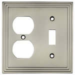 Cosmas - Cosmas 25068-SN Satin Nickel Single Toggle / Duplex Combo - Finish: Satin Nickel