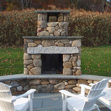 outdoor fireplace