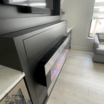 Modern Fireplace TV Wall