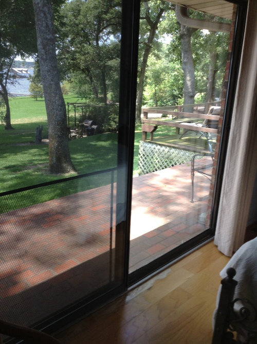 Leaking sliding glass door